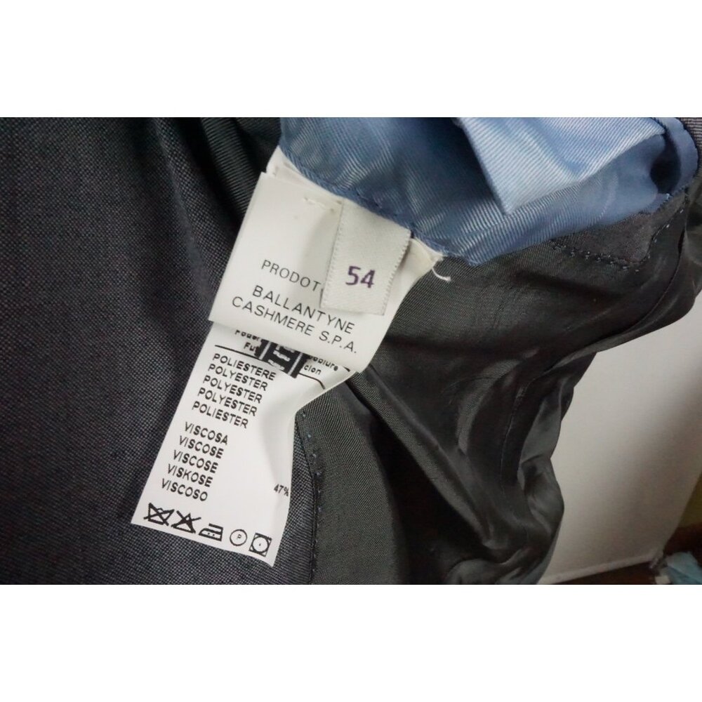 Ballantyne Light Gray 100% Wool 2 Pc Suit Jacket Pants 44R BRAND NEW - Picture 9 of 12